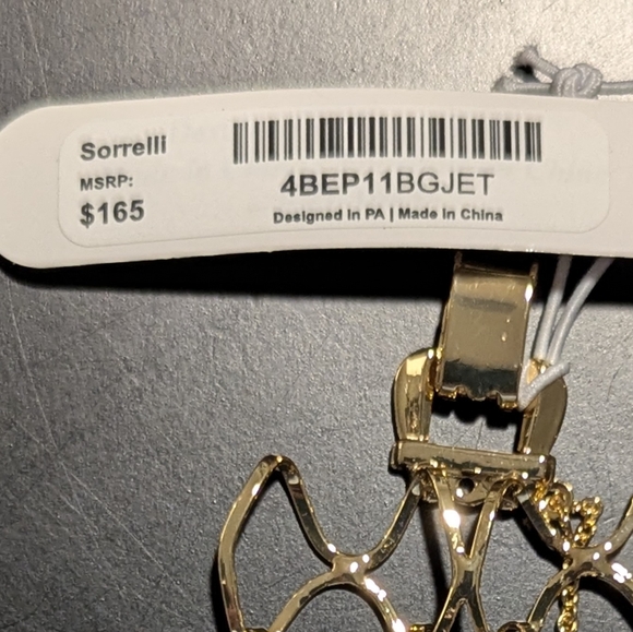 Sorrelli Gold Bracelet with Black and Crystal Accent Stones - Picture 7 of 9